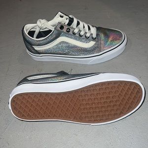 Holographic Silver Vans LowTop Brand New (No Box)
